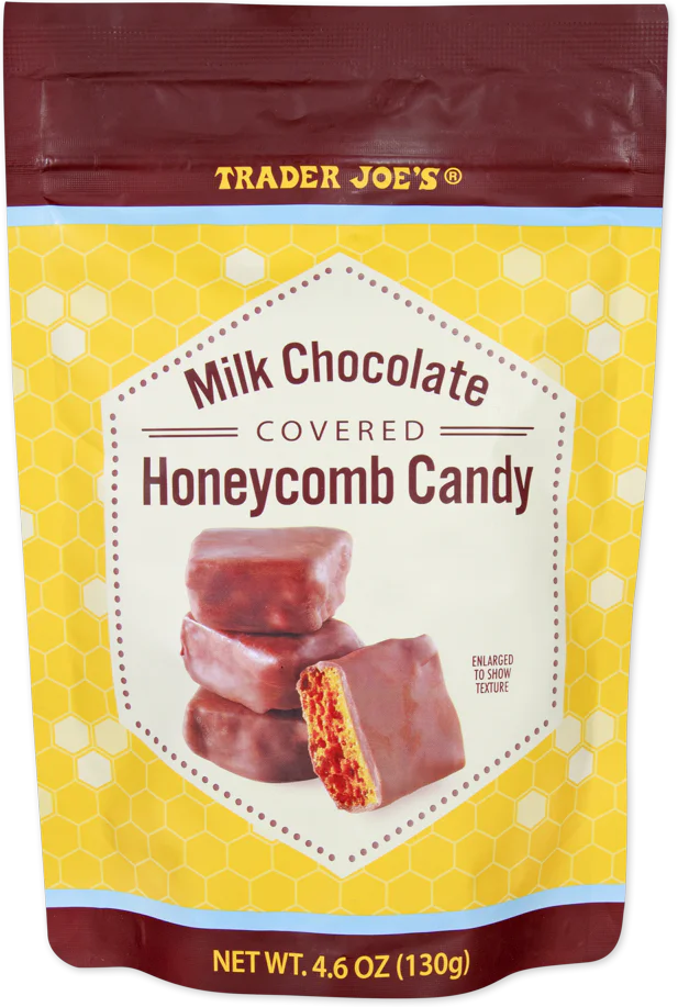 Bonbons en forme de nid d'abeille enrobés de chocolat au lait de Trader Joe's, 130 g
