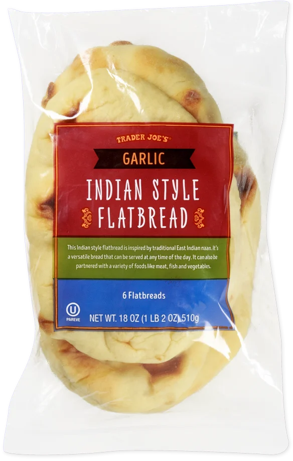 Trader Joe's Garlic Indian Style Flatbread (Naan), 510g