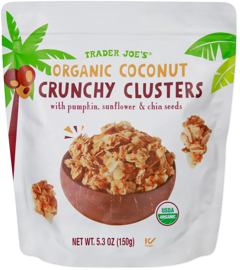Trader Joe's Organic Coconut Crunchy Clusters, 150g