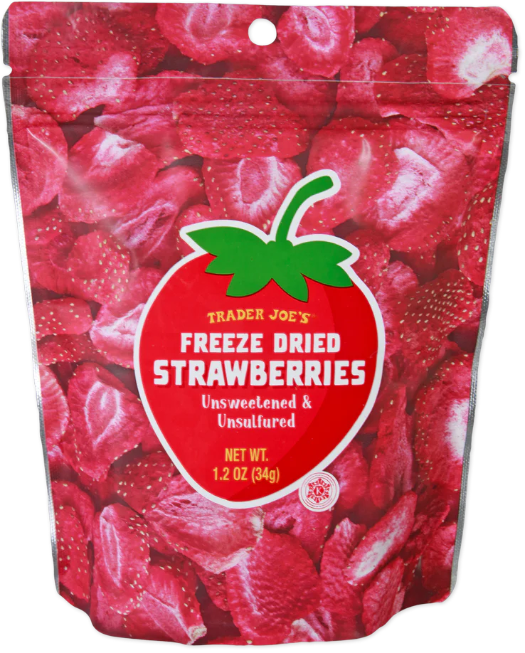 Fraises lyophilisées de Trader Joe's, 34 g