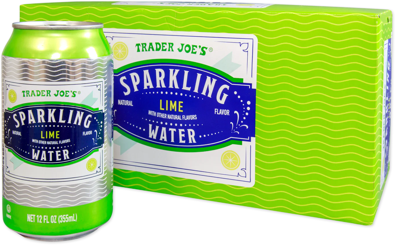 Trader Joe's Sparkling Water, Lime, 2.84L