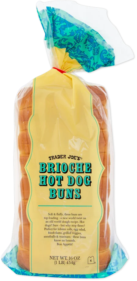Trader Joe's Brioche Hot Dog Buns, 454g