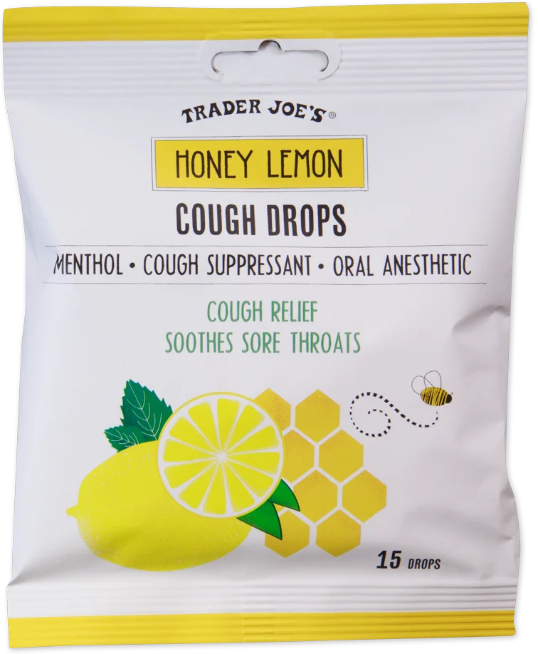 Trader Joe's Honey Lemon Cough Drops, 15-count