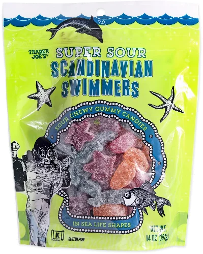Nageurs scandinaves de Trader Joe's, super acidulés, 397 g