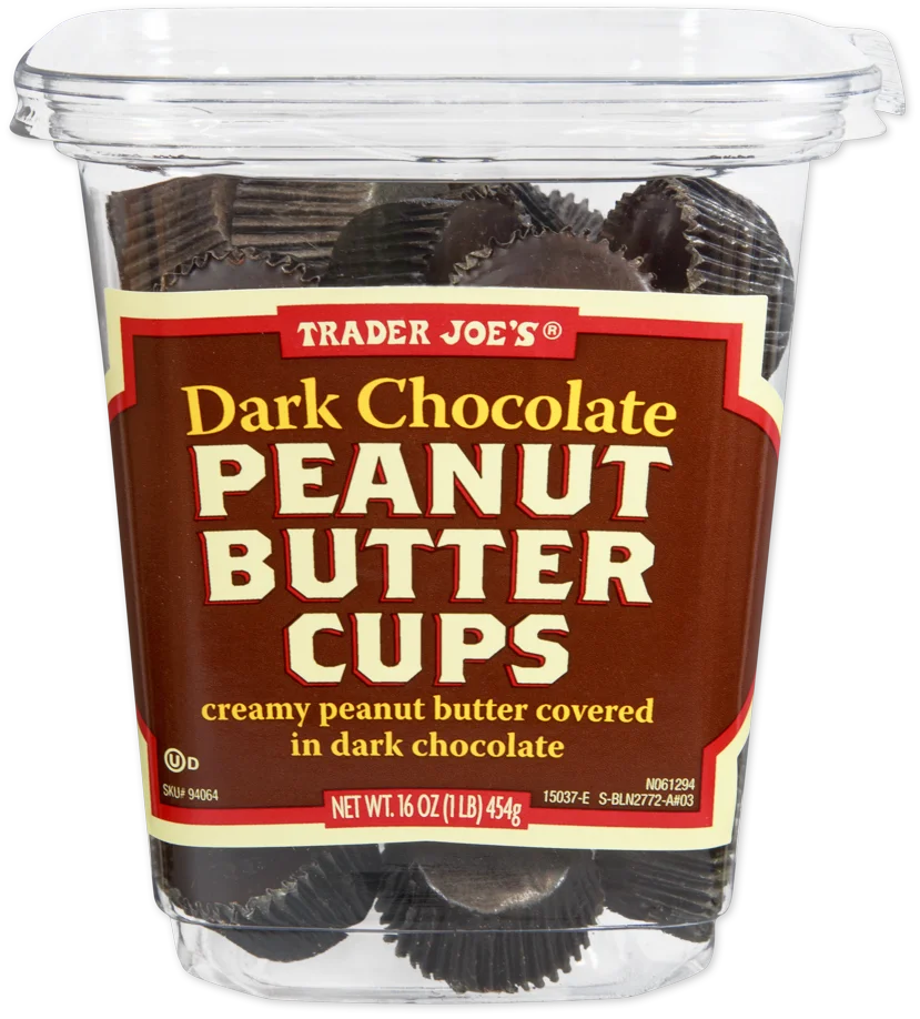 Tasses de beurre de cacahuète au chocolat noir de Trader Joe's, 454 g