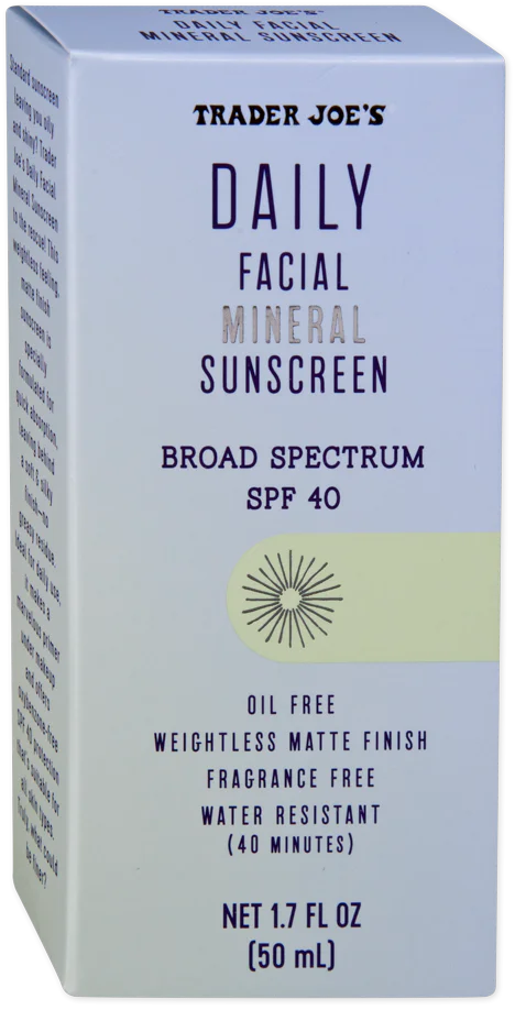 Trader Joe's Daily Facial Mineral Sunscreen SPF 40, 50mL