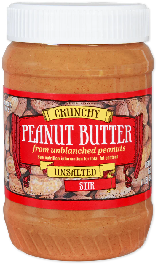 Trader Joe's Crunchy Peanut Butter, Unsalted, 454g