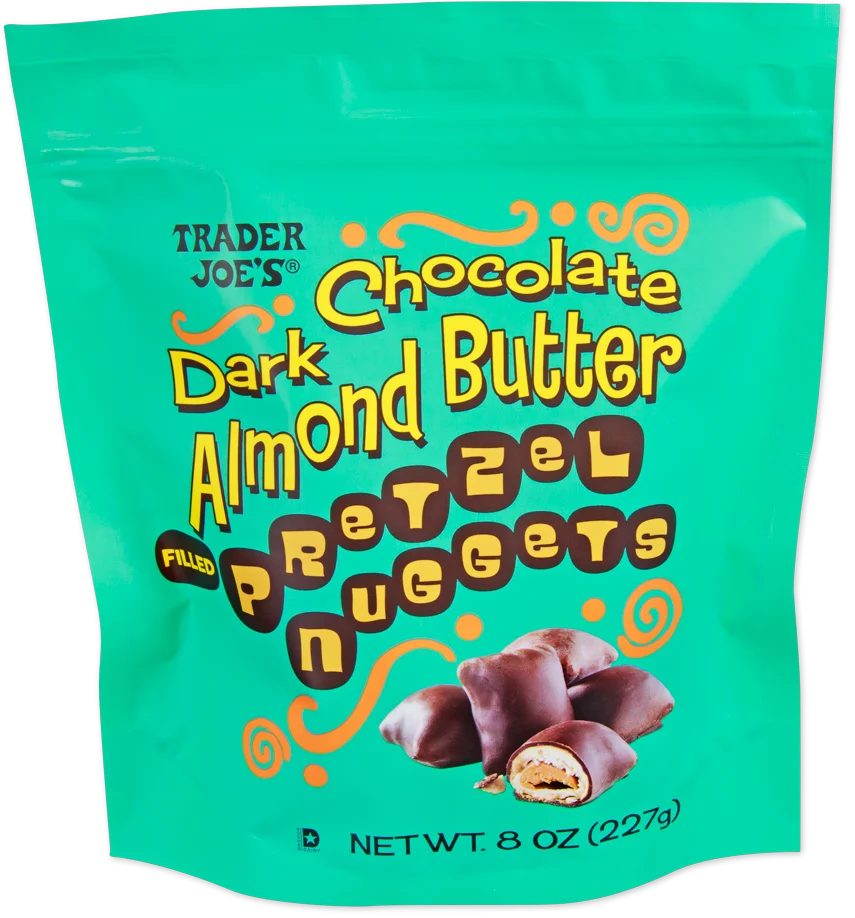 Trader Joe's Dark Chocolate Almond Butter Pretzel Nuggets, 227g