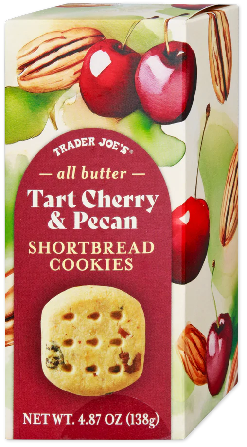 Trader Joe's Tart Cherry & Pecan Shortbread Cookies, 138g