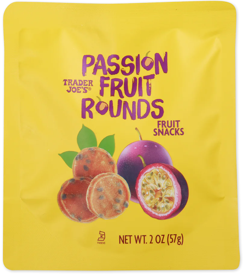 Rondelles de fruits de la passion de Trader Joe's, 57 g