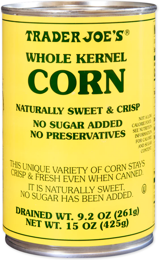 Trader Joe's Whole Kernel Corn, 425g