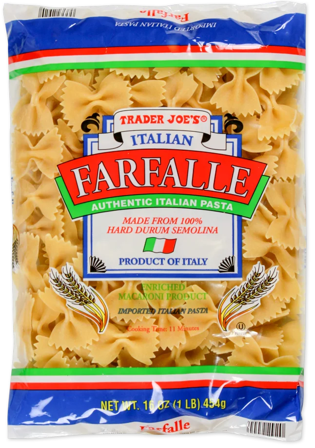 Trader Joe's Italian Farfalle, 454g