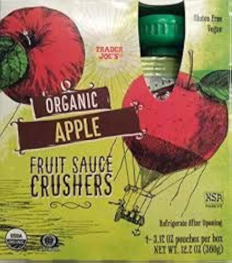 Trader Joe's Organic Fruit Sauce Crushers, Apple, 360g