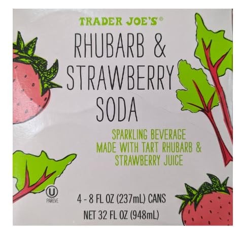 Soda à la rhubarbe et à la fraise de Trader Joe's, 948 ml