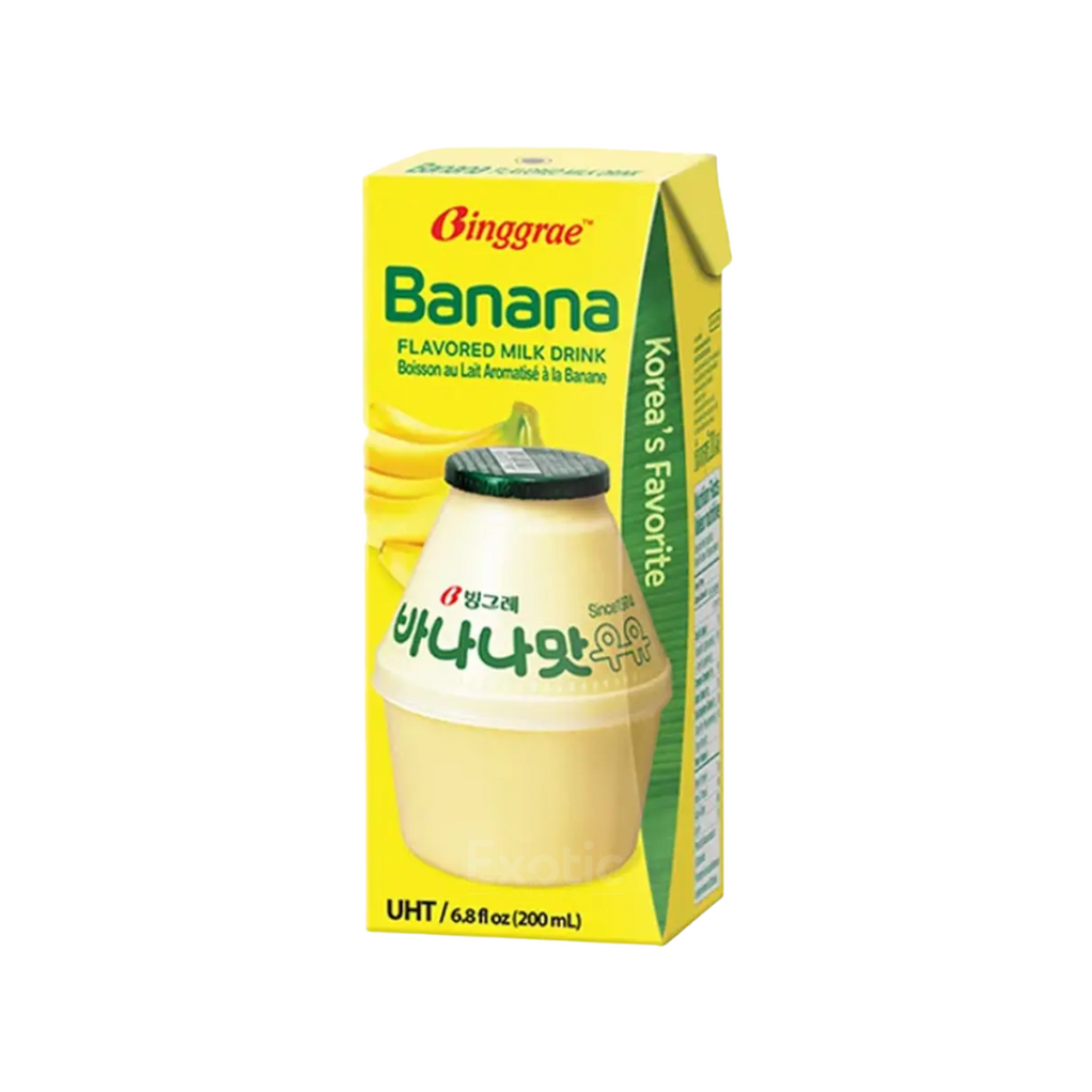 Boisson lactée aromatisée à la banane Binggrae, 200 ml