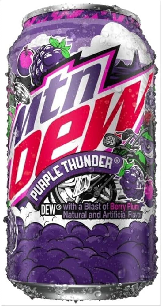 Mtn Dew, Purple Thunder, 355mL