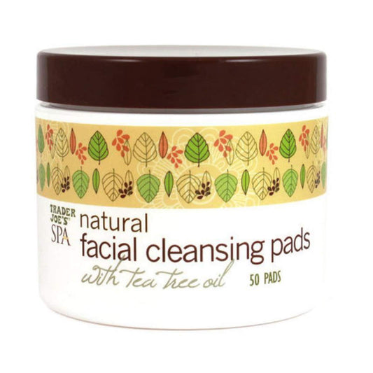 Trader Joe's Spa Natural Facial Cleansing Pads with Tea Tree Oil, 50 pieces