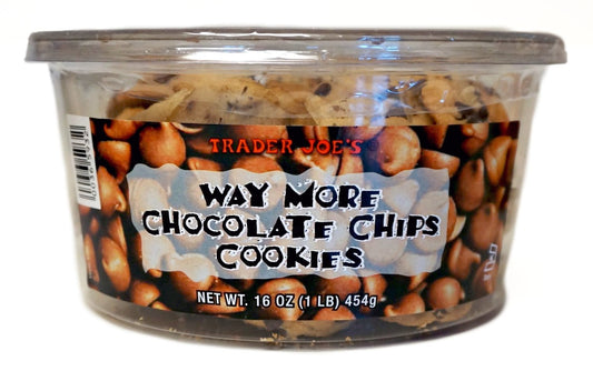 Trader Joe's Way More Chocolate Chips Cookies, 454g