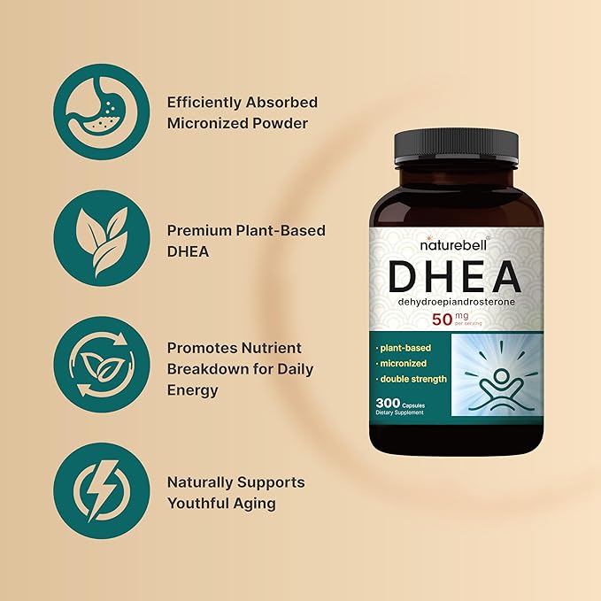 NatureBell DHEA 50mg, 300 Capsules