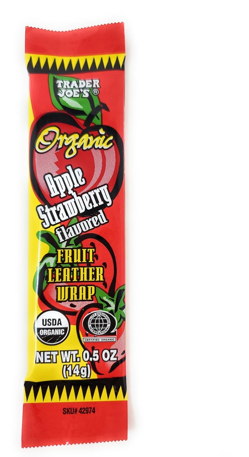 Trader Joe's Organic Fruit Leather Wrap, Apple Strawberry, 14g