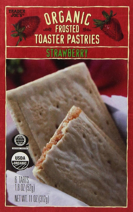 Trader Joe's Organic Frosted Toaster Pastries, Strawberry, 312g