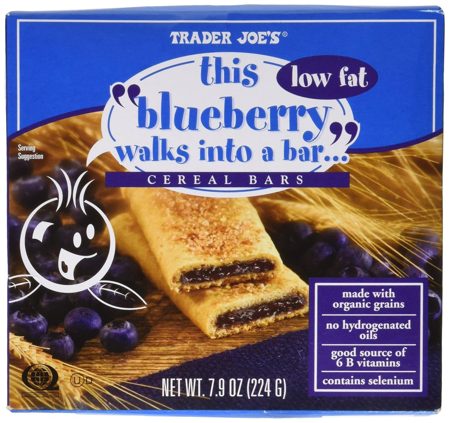 Barres de céréales « Cette myrtille entre dans un bar » de Trader Joe's, 224 g