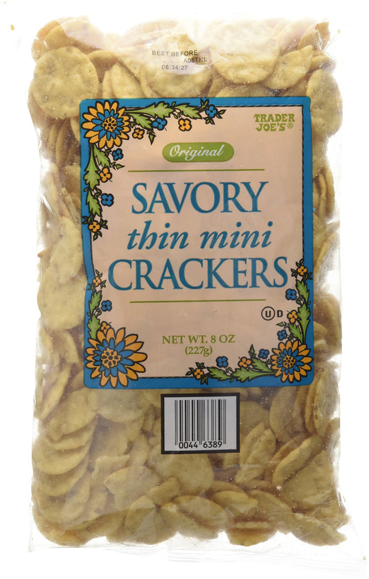 Trader Joe's Original Savoury Thin Mini Crackers, 227g
