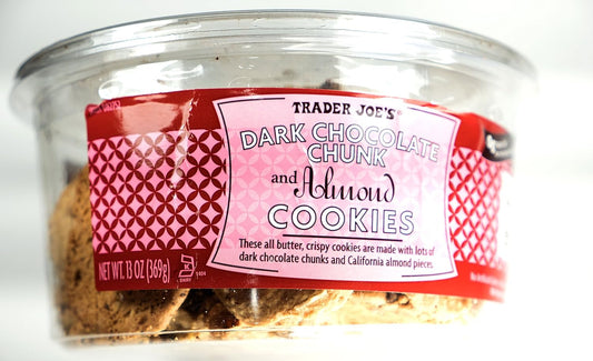 Trader Joe's Dark Chocolate Chunk and Almond Cookies, 369g