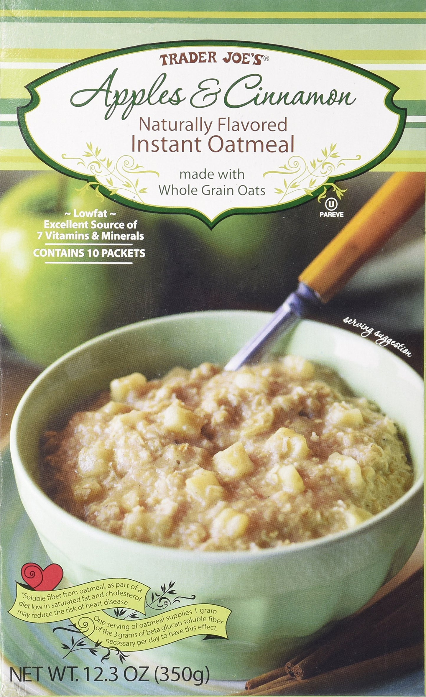 Trader Joe’s Apple & Cinnamon Instant Oatmeal, 350g
