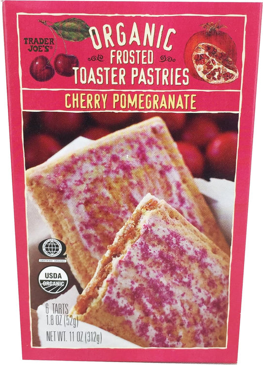 Trader Joe's Organic Frosted Toaster Pastries, Cherry Pomegranate, 312g