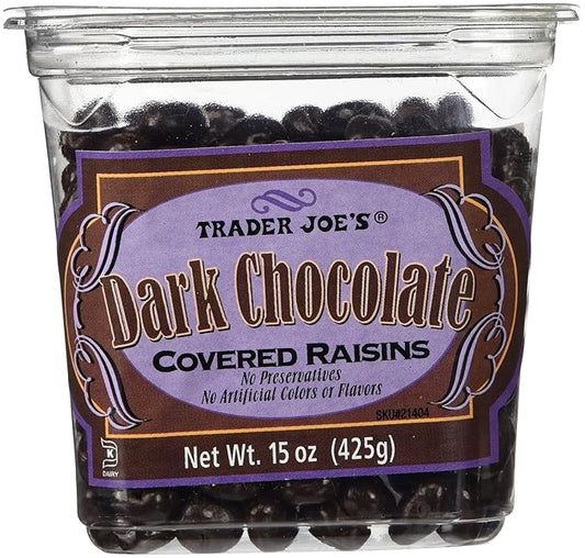 Trader Joe's Dark Chocolate Covered Raisins, 425g