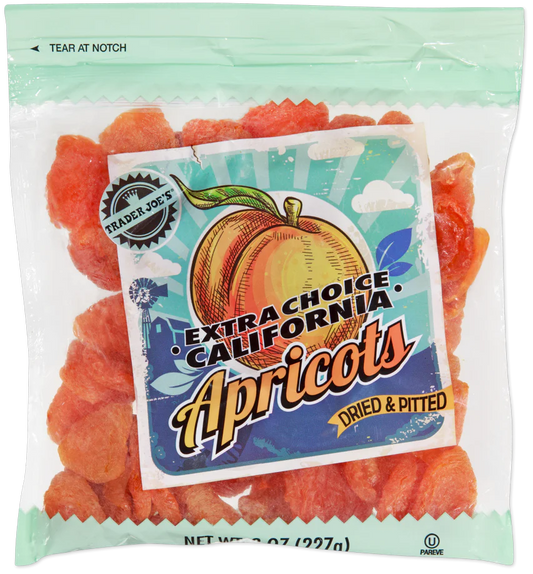 Trader Joe's Extra Choice California Apricots, 227g