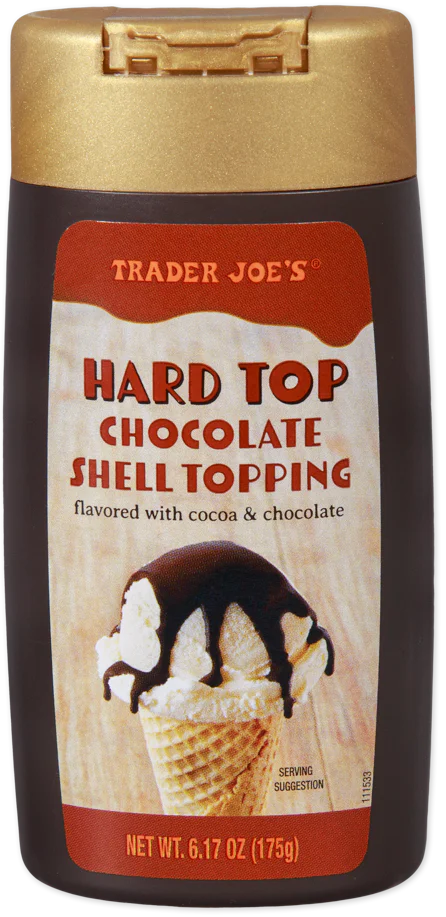 Trader Joe's Hard Top Chocolate Shell Topping, 175g