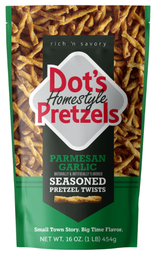 Dot's Homestyle Pretzels, Parmesan Garlic, 453g