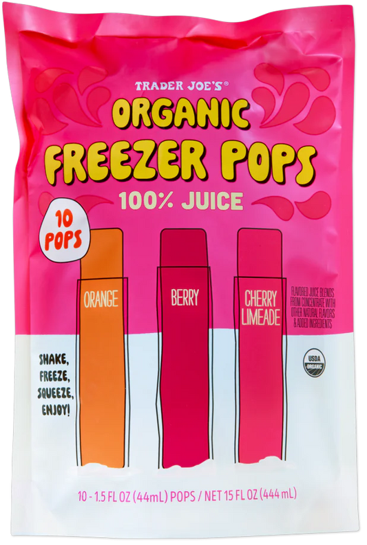 Trader Joe's Organic Freezer Pops, 444mL
