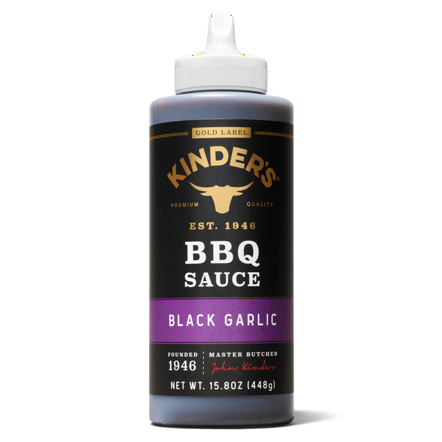 Kinder's Barbecue Sauce, Black Garlic, 448g