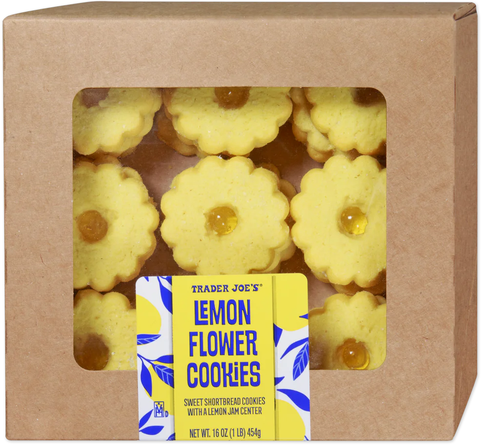 Trader Joe's Lemon Flower Cookies, 454g