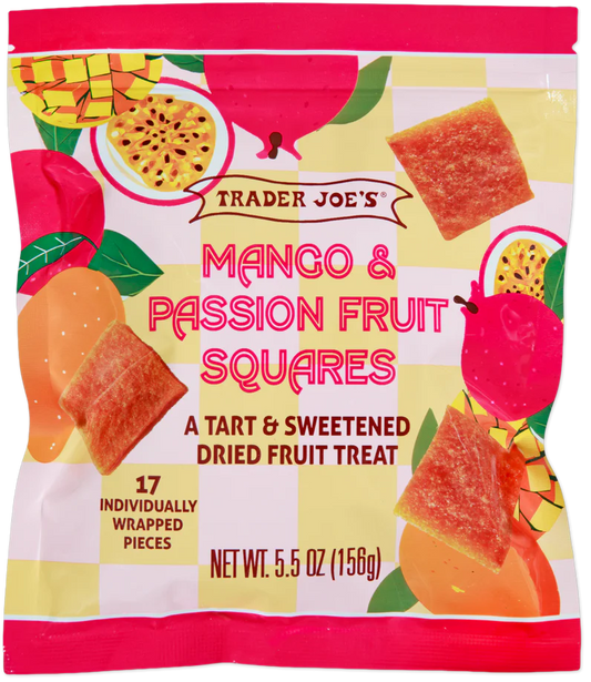 Trader Joe's Mango & Passion Fruit Squares, 156g