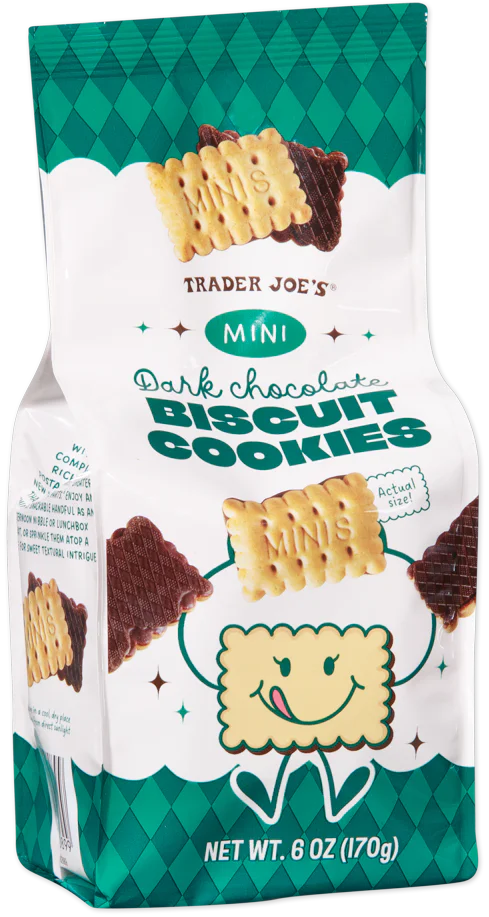 Trader Joe's Mini Dark Chocolate Biscuit Cookies, 170g