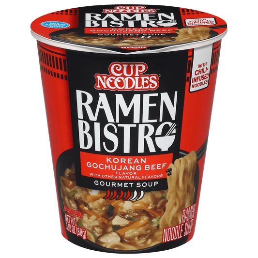 Nouilles en coupe Nissin, Ramen Bistro coréen Gochujang saveur bœuf, 88 g