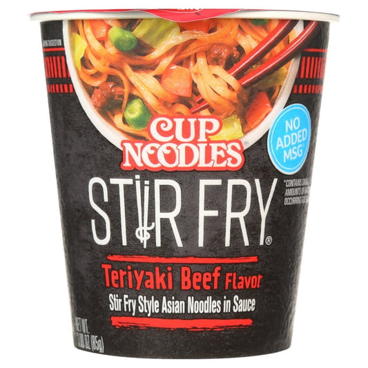 Nouilles Nissin Cup, sautées au bœuf teriyaki, 85 g