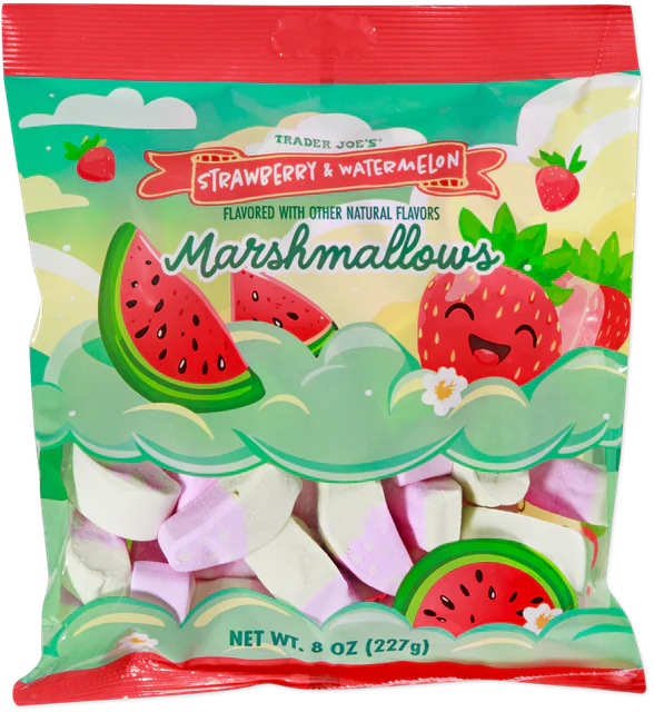 Trader Joe's Strawberry & Watermelon Marshmallows, 227g