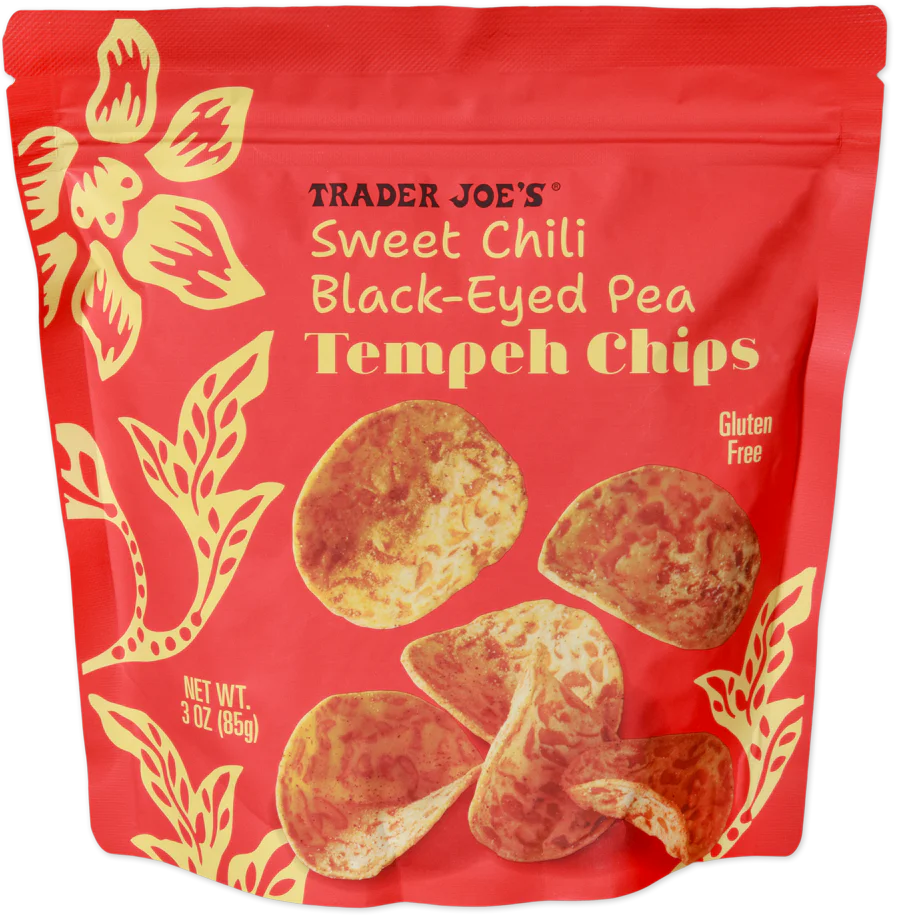 Trader Joe's Sweet Chili Black-Eyed Pea Tempeh Chips, 85g