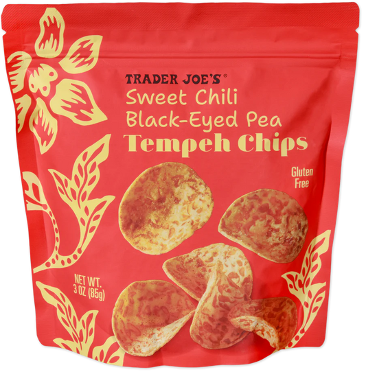 Trader Joe's Sweet Chili Black-Eyed Pea Tempeh Chips, 85g