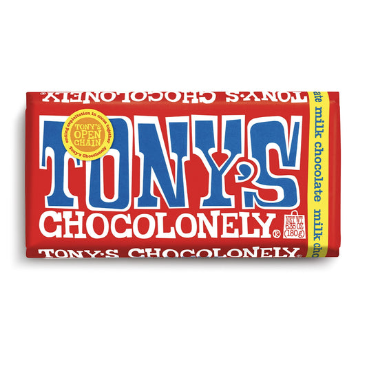 Tony's Chocolonely 32% Milk Chocolate Bar, 180g