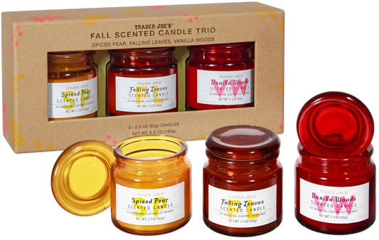 Trader Joe's Fall Scented Candle Trio, 195g