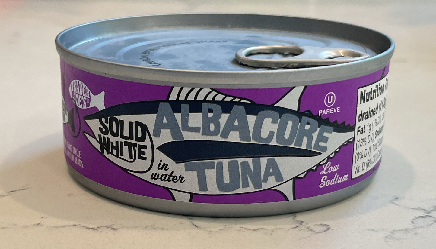 Trader Joe’s Solid White Albacore Tuna in Water Low Sodium, 128g