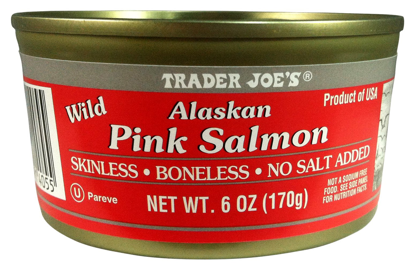 Trader Joe’s Wild Alaskan Pink Salmon Skinless Boneless, 170g