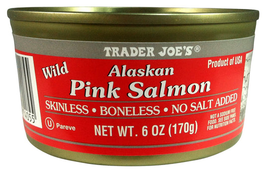 Trader Joe’s Wild Alaskan Pink Salmon Skinless Boneless, 170g
