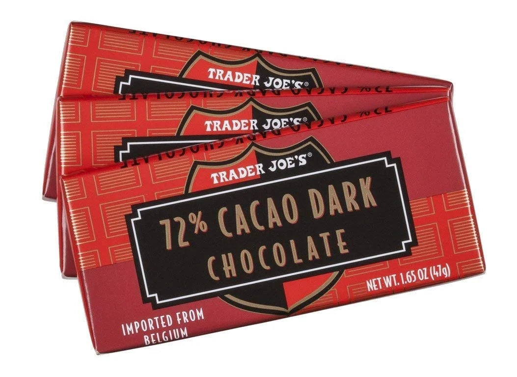 Trader Joe's 72% Cacao Dark Chocolate Bar, 141g